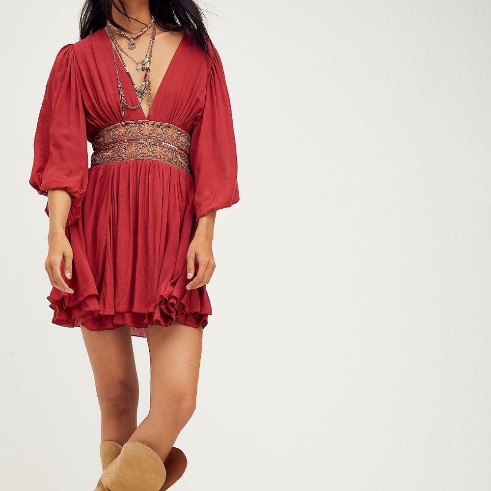 Free People Midnight In Marrakesh Mini Dress US 2 NWT